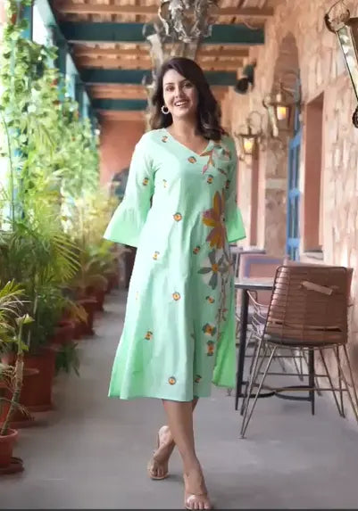 فستان نسائي هندي انيق , Elegant Indian women's dress