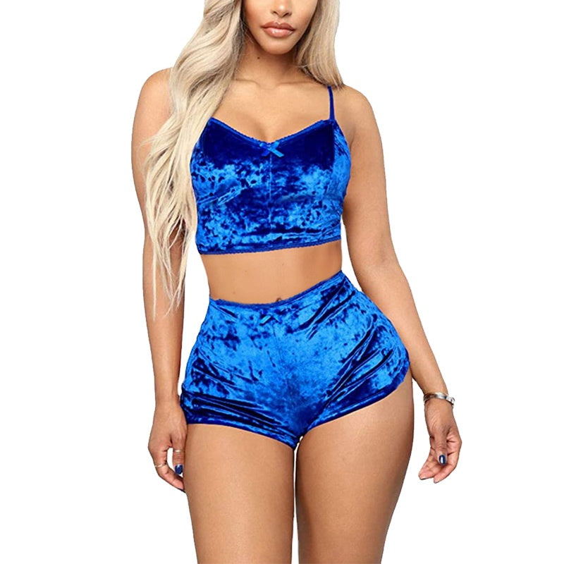 أطقم ملابس نوم نسائية لطيفة من قطعتين - بدلات نوم نسائيه