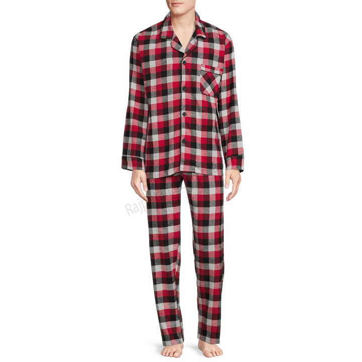 Men's Flannel Sleepwear Set | Premium