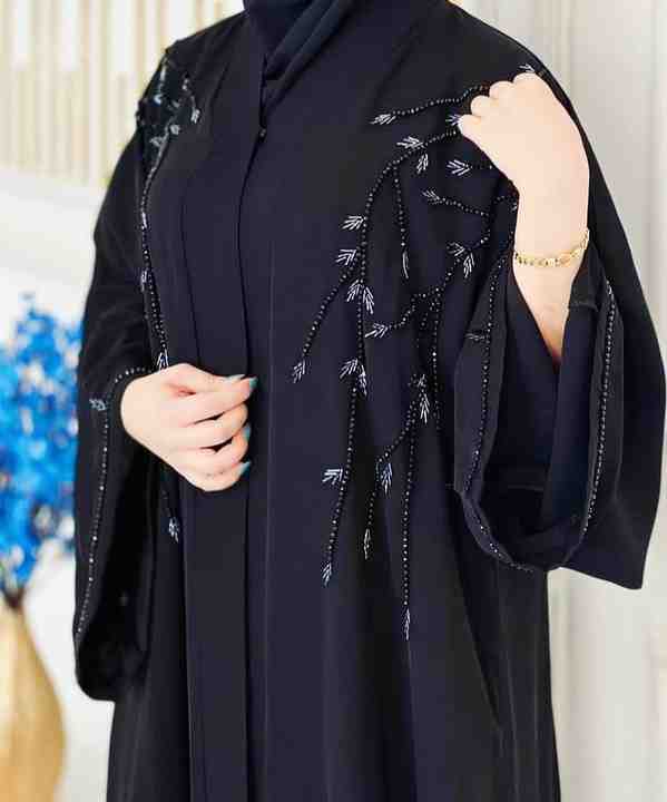Modest black abaya