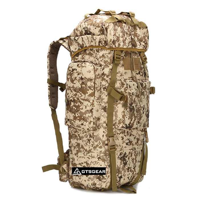 سعة كبيرة لوازم التخييم في الهواء الطلق المشي لمسافات طويلة -Mountaineering Bag Outdoor Camping Hiking Supplies
