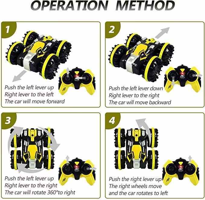 لعبة شاطئية برمائية على شكل قارب عصري، سيارة . Modern Amphibious Beach Toy Boat Remote