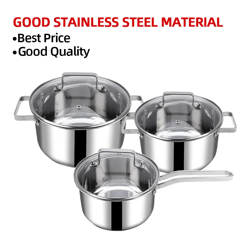 التجزئة 3 طبقات مطروق من الفولاذ المقاوم للصدأ وعاء ومقلاة غير - Retail 3 Layers Hammered Stainless Steel Non-Stick