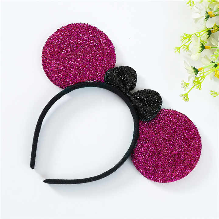 Black ear bow hair accessories for parties