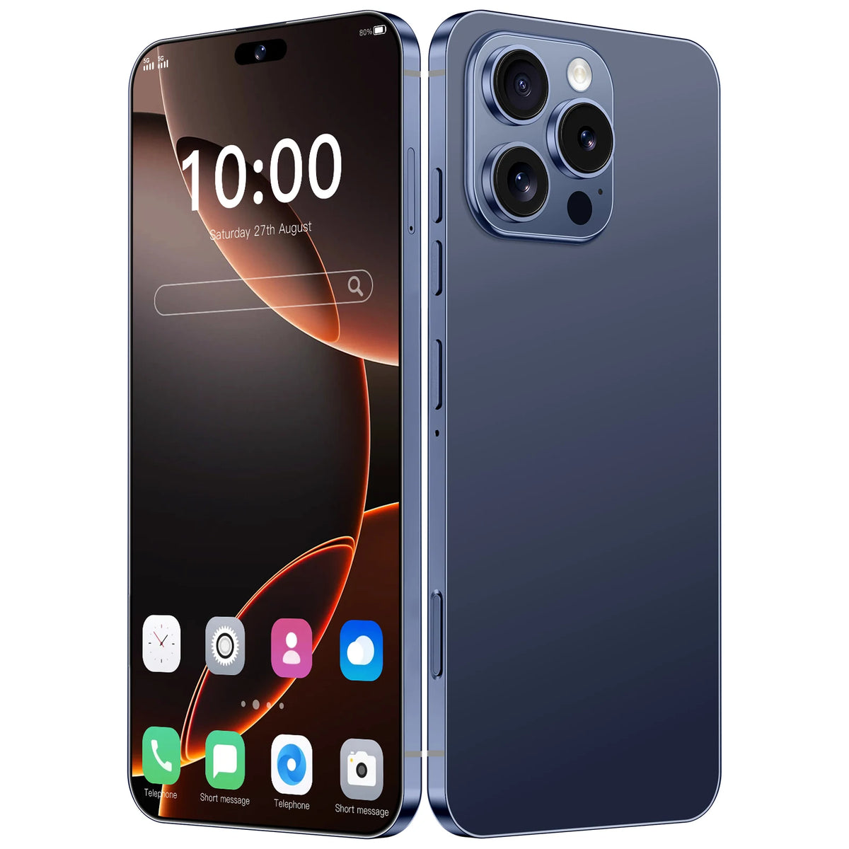 New Smartphone - Smartphone Unlocked 16 Cell Phone 7.3 Inch Global