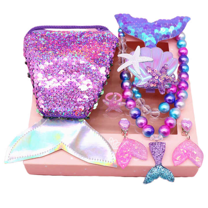 Kids Accessories Necklace with Bracelets Jewelry Set for Little Girls