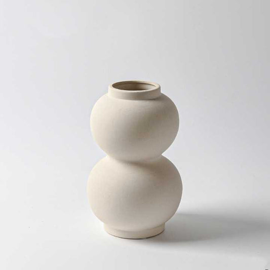 Home Decor Ins Circle Creative Design Handmade Circle Decorative Ceramic Flower Small Flower Vase Hug Donut Vase Setديكور المنزل إنز دائرة تصميم إبداعي دائرة يدوية الصنع مزخرفة زهرة سيراميك صغيرة فازة زهور Hug طقم فازة دونات