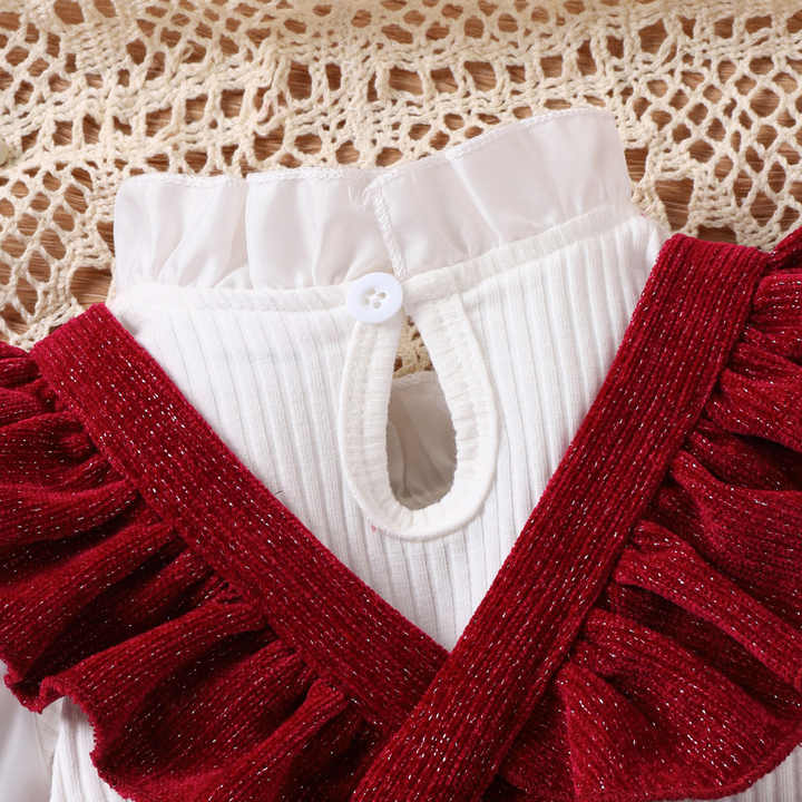 Newborn girls red dress
