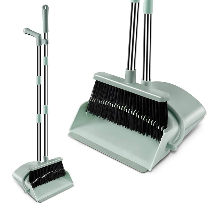 broom and dustpan