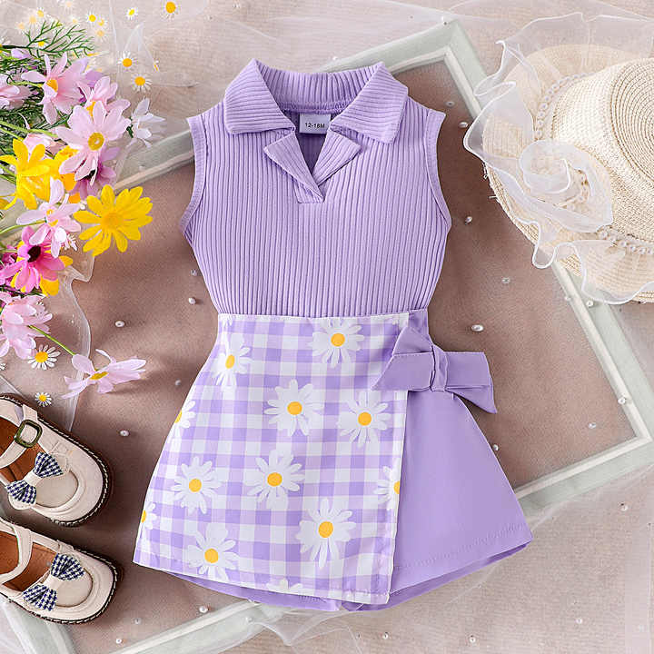 Summer Sunny Kids Clothes for Toddler Girls 2 Piece Outfits Set