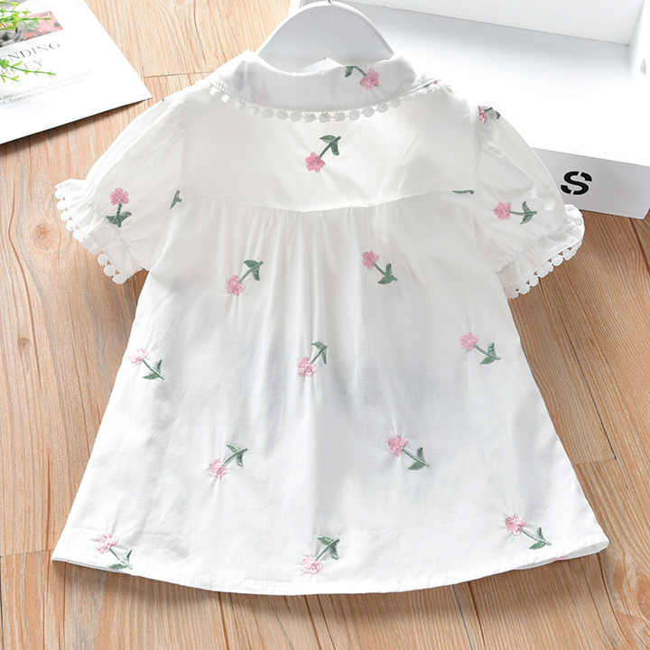 Cute Summer Clothes for Toddlers Clothes Short Sleeve Shirt Dress for Little G