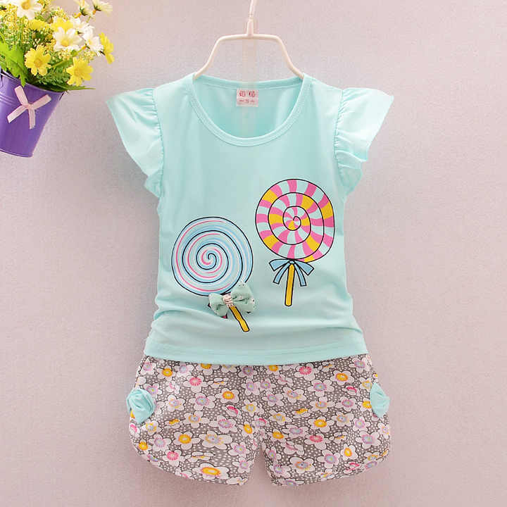 Baby Girl Summer Clothes Sets Short