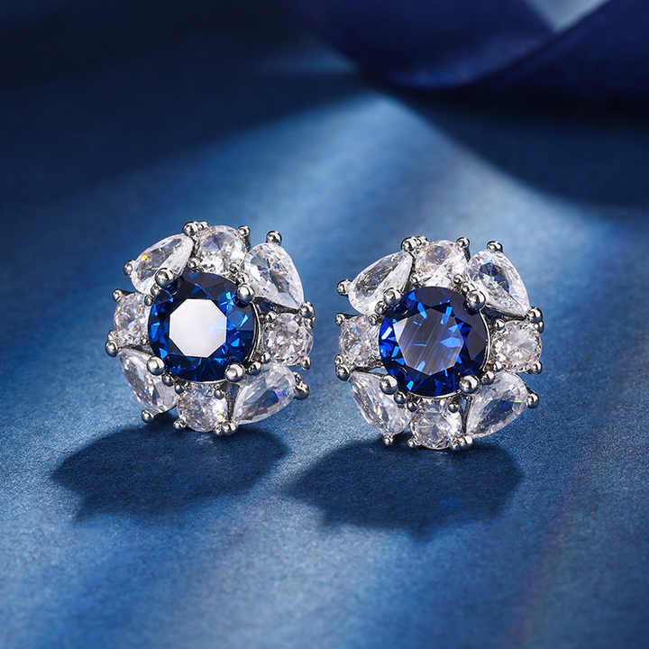 Fashion Luxury Sapphire Jewelry Set for Women