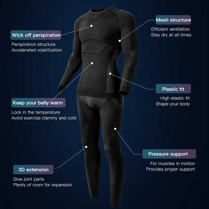 GOLOVEJOY Men's Tights Fitness Clothing Quick Dry