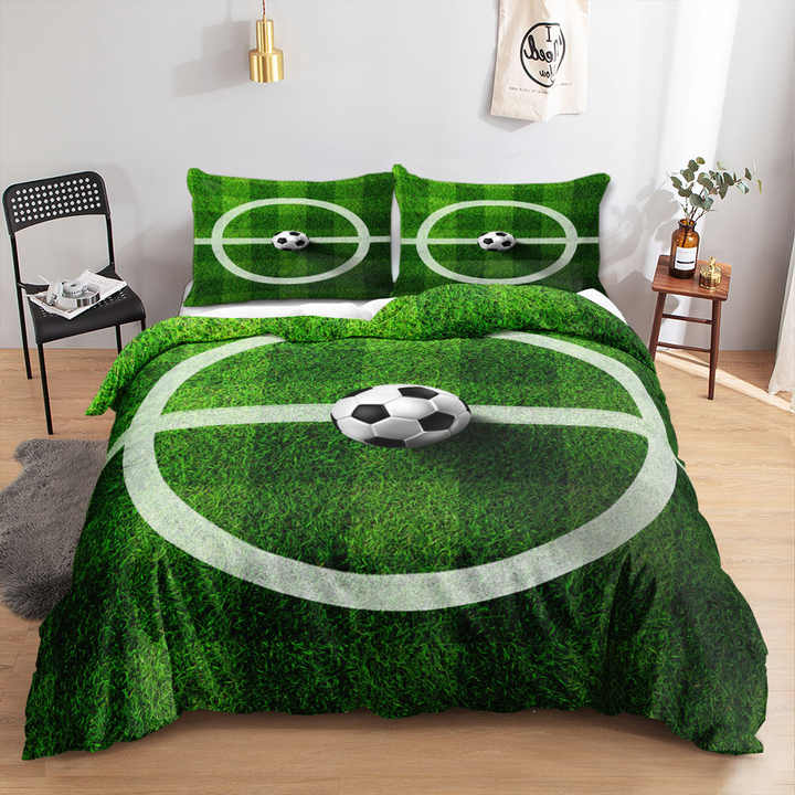 Football Design Bedding Set Sports Fashion King Duvet Cover Home Textiles.