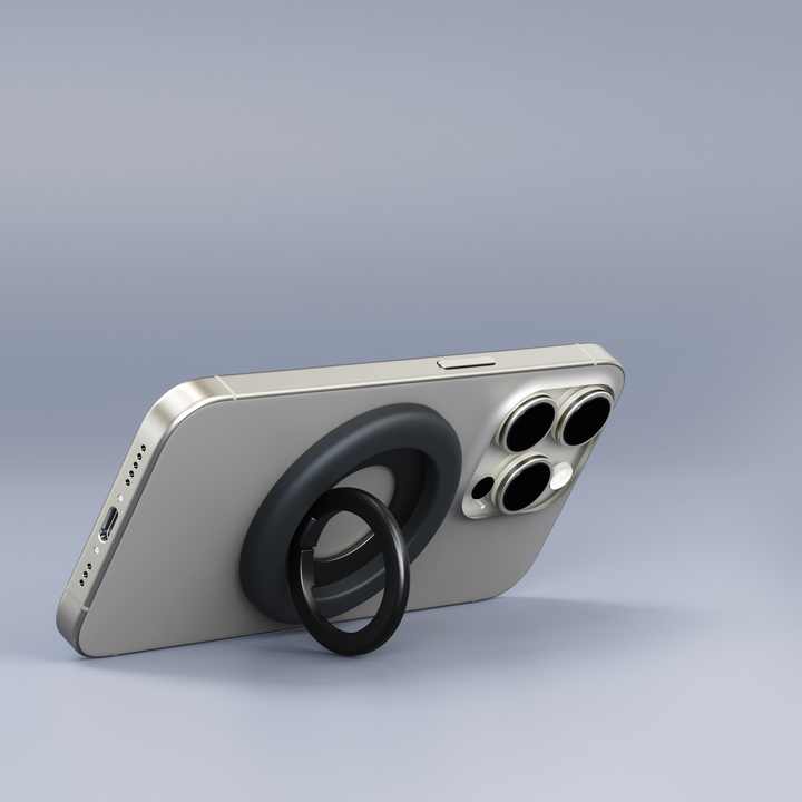 Phone Accessories Ring Holder, Polished Metal Rotating