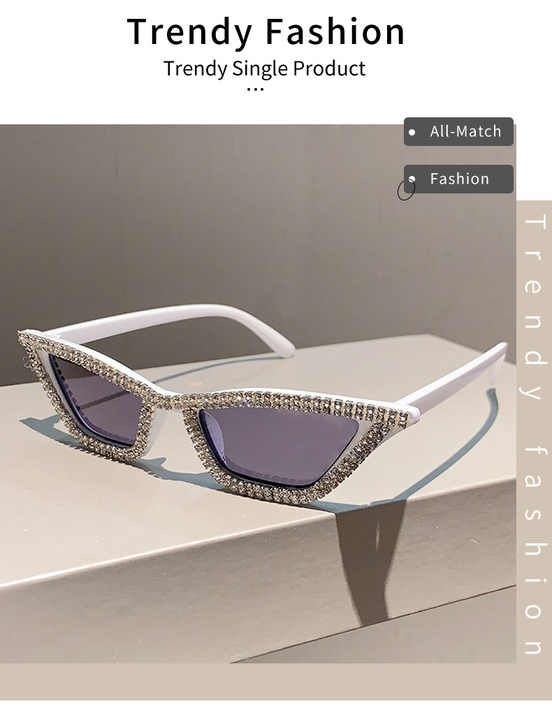 Women's Rhinestone Sunglasses Women's-Women's Sunglasses