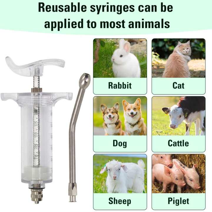 Hand Feeding Syringe Animal Feed Dispenser Veterinary.