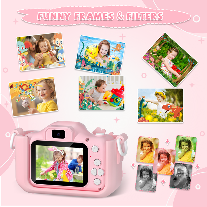 Colorful cartoon children's camera entertainment games