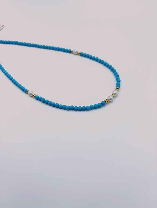 Baroque pearl bead necklace
