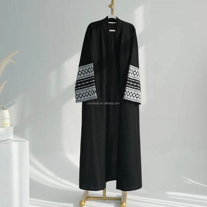 PROMISTAR Oversized Embroidered Abaya