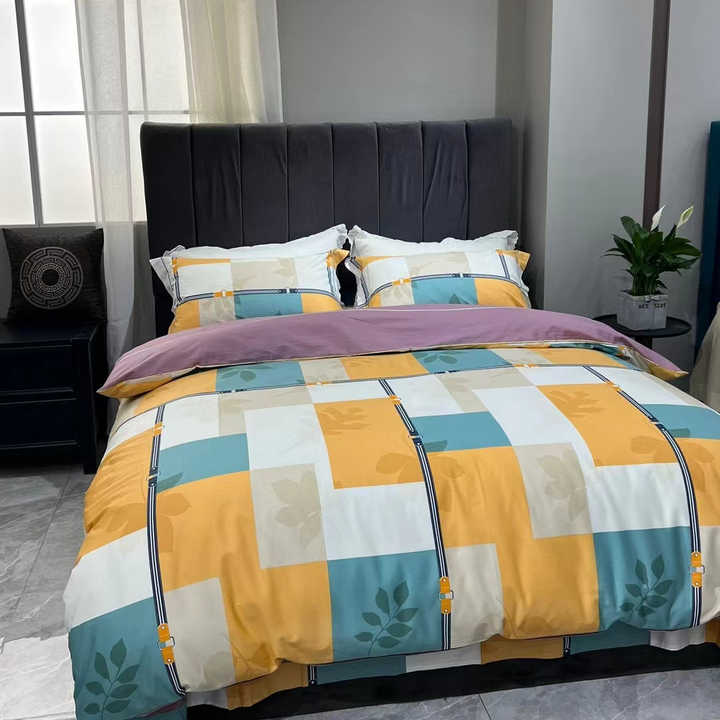 مصمم الأزياء الفاخرة فندق أغطية سرير المطبوعة . Luxury Fashion Designer Hotel Printed Bed Linen 100%