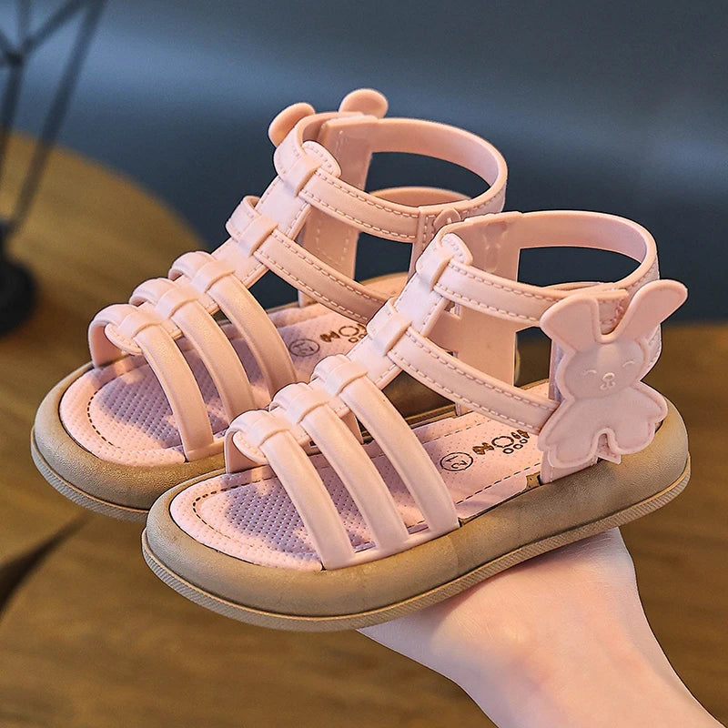 صندل بنات بتصميم أرنب