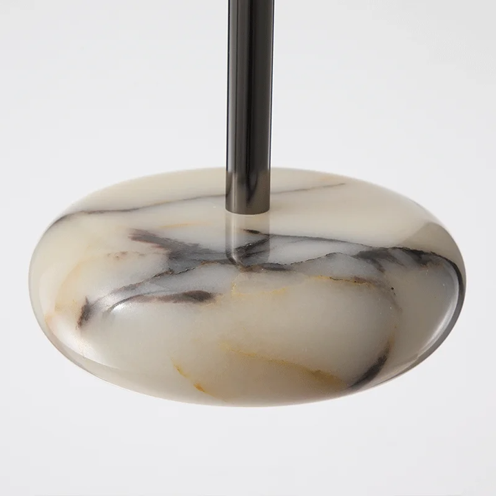 Luxury black round pendant lamp