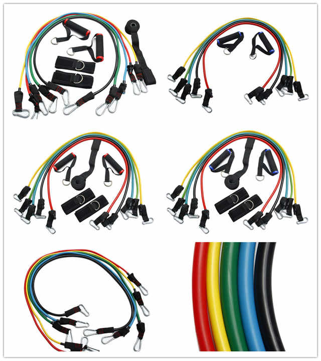 مجموعة من 11 شريطًا لتدريبات .