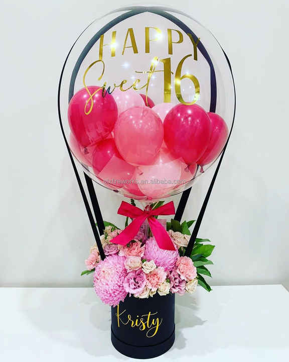 صندوق زهور صديق صديقتك هدية زفاف عيد الحب ,Flower Box Friend Girlfriend Valentine's Day Wedding Gift