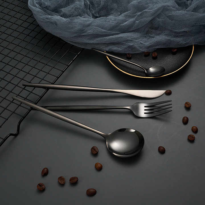 Wedding 24 Pcs Gold Flatware Sets