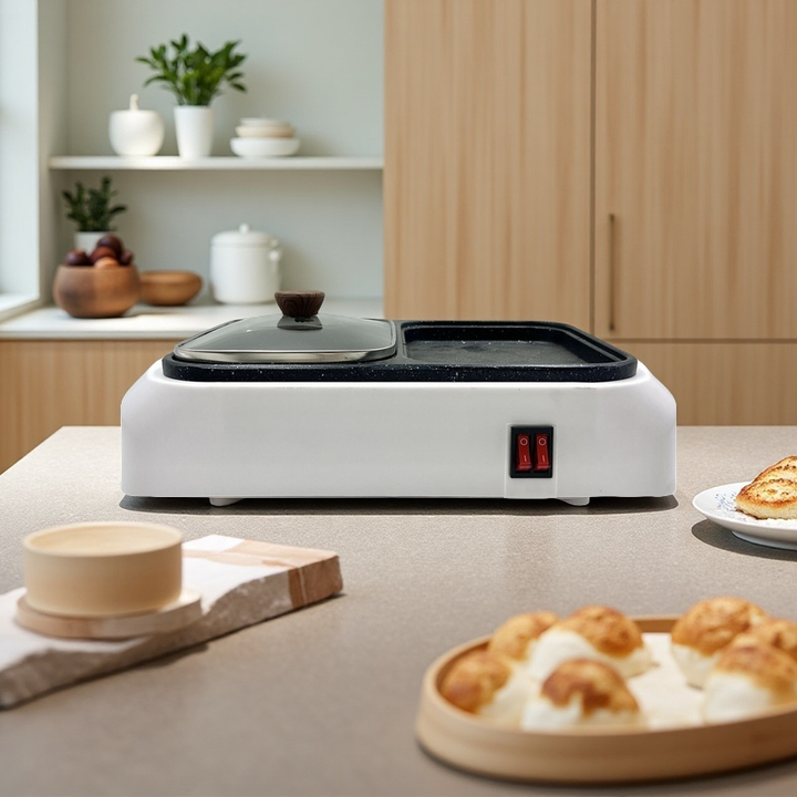 Electric frying pan food electronics
