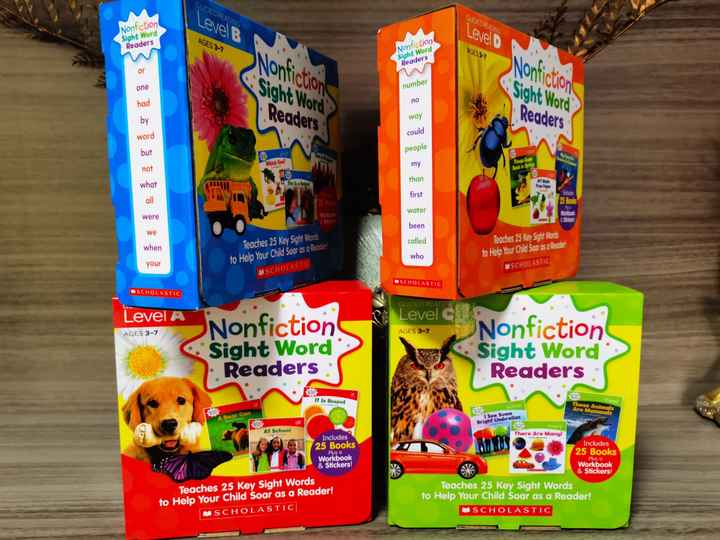 Educational Books Non-Fiction Sight Word Readers Level