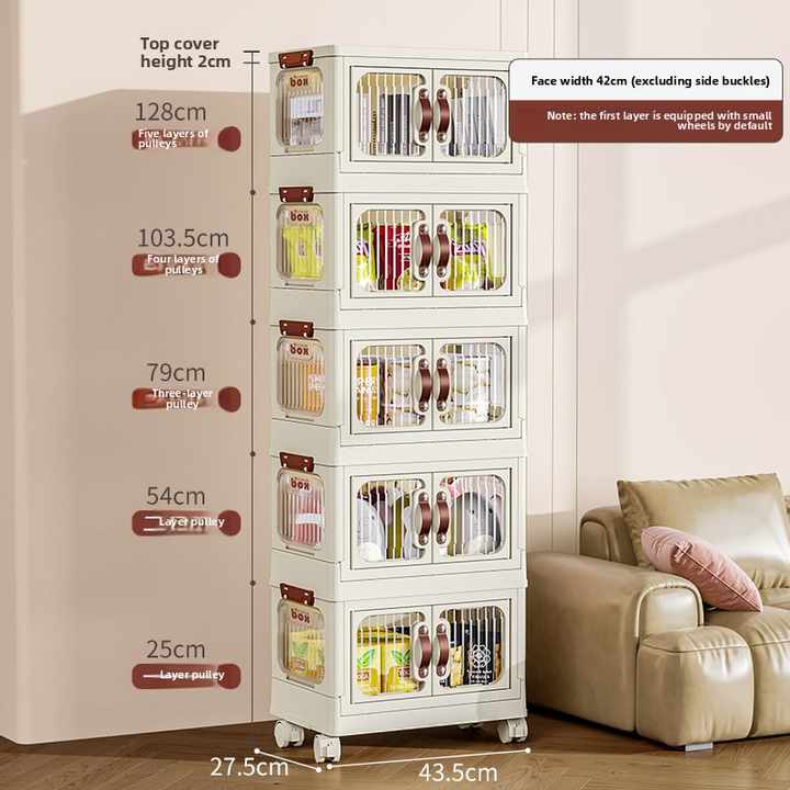 منظم خزانة ملابس بسيط كبير جدًا قابل للطي بدون تركيب مع منظم منزلي متعدد الوظائف من مادة PP Extra Large Simple Foldable Closet Organizer Without Assembly with PP Material Multifunctional Home Organizer