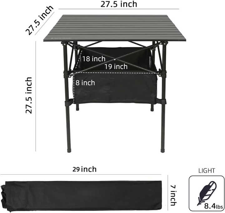 WOQI Portable Folding Camping Tables with .