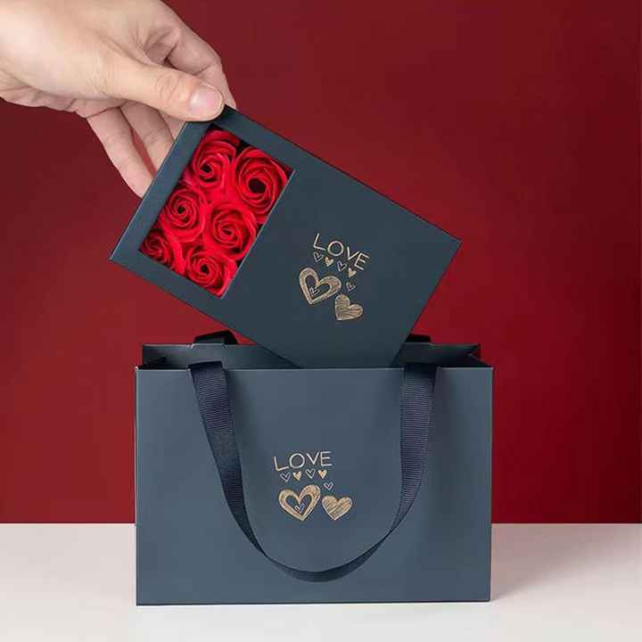 Rose Ring Box Jewelry Gifts Eternal-Ring Box