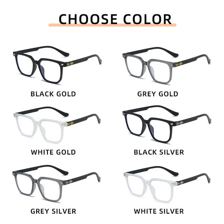 Squared Frame Eyeglasses - Fashionable Unisex Corrective Eyeglasses