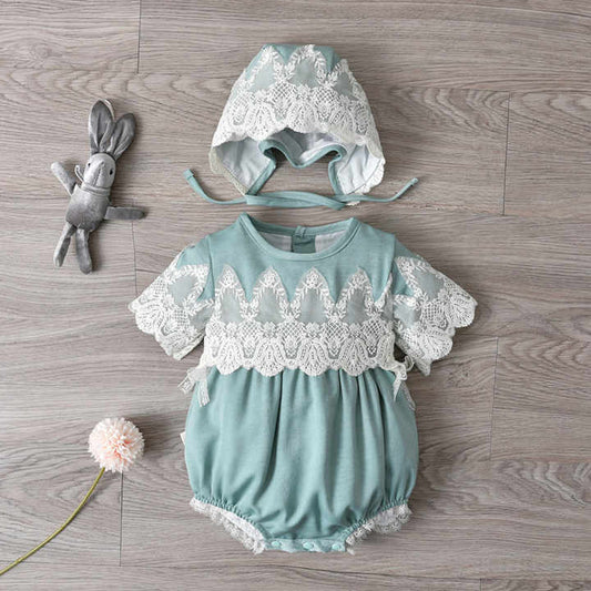 Ruffle With Hat Boutique Toddler Girls Clothes Set-مجموعة ملابس بناتي صغيرة