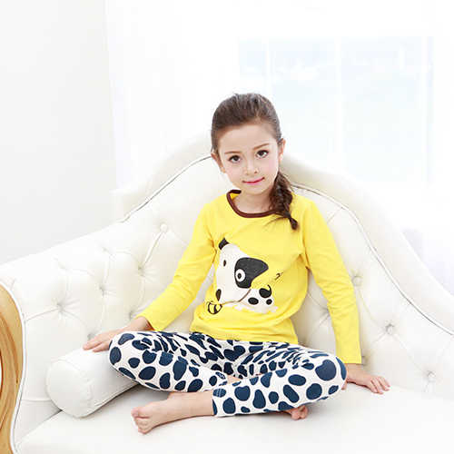 بيجامات أطفال من القطن كم طويل