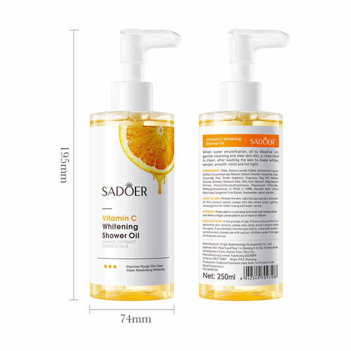 جل استحمام بزيت فيتامين سي نياسيناميد-Vitamin C Niacinamide Shower Gel