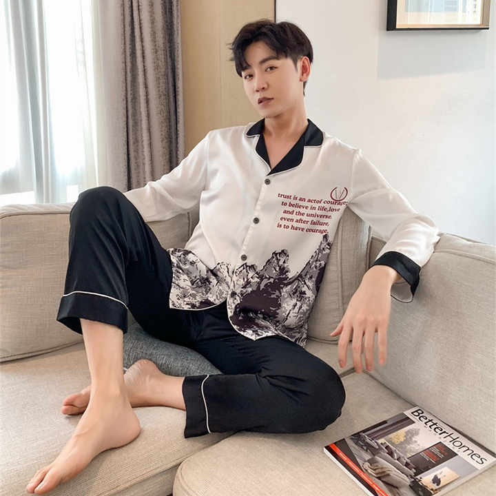 New spring and autumn men's thin home clothes