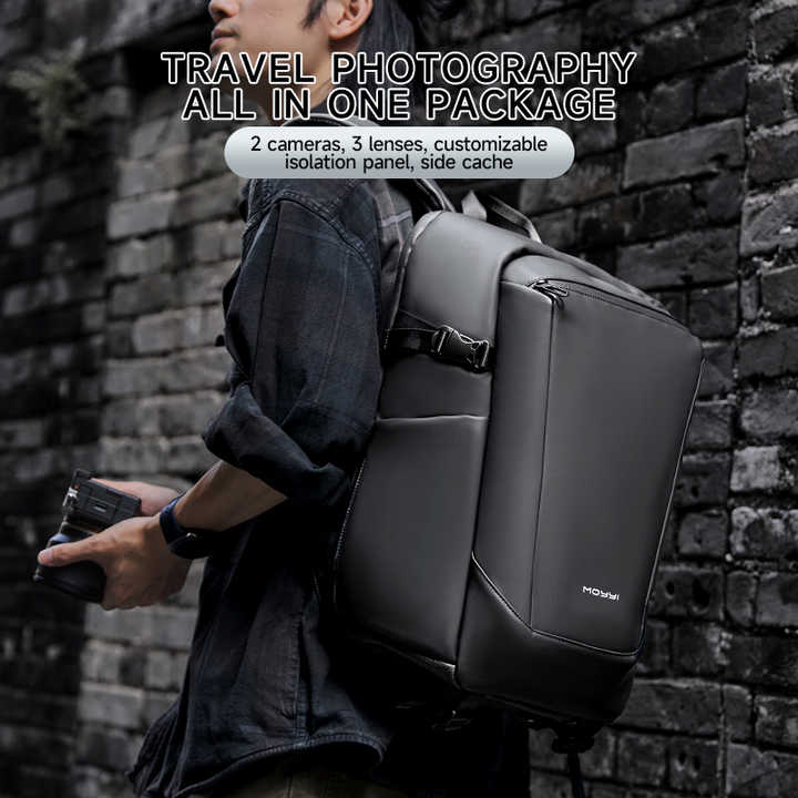 Custom Waterproof Travel Video Camera Backpack, Large