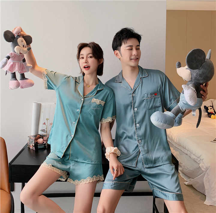 بيجامات نوم شورت- طقم الزوجين
