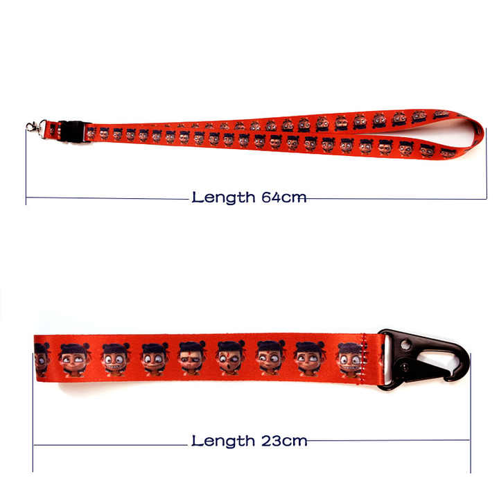 Customizable polyester key and ID card hook accessories