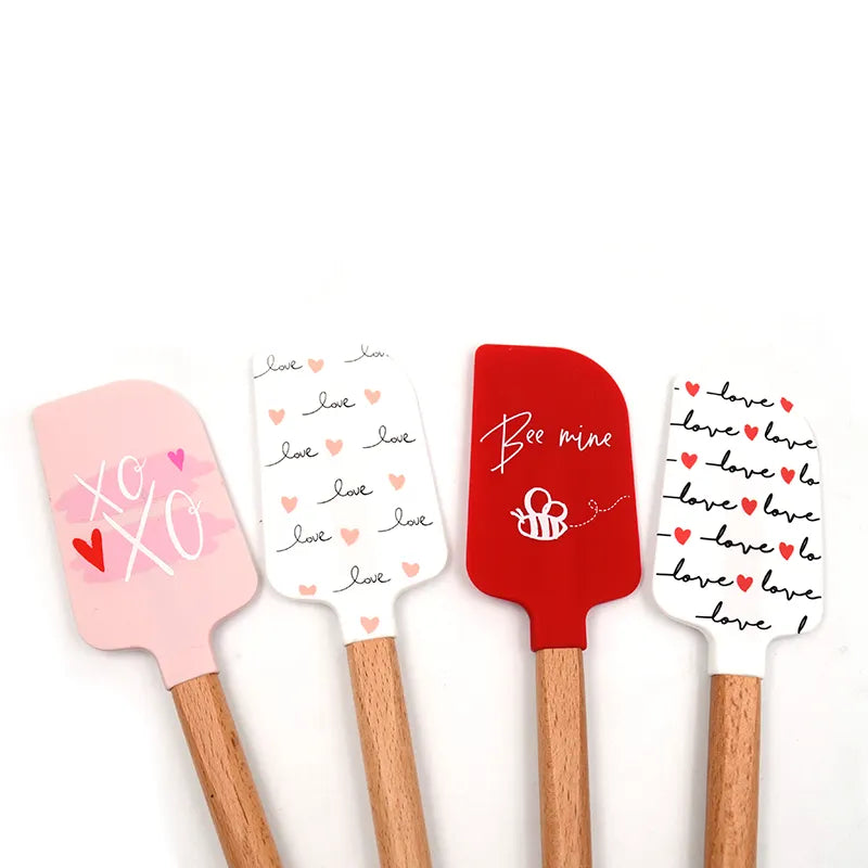 One Piece Design Solid Heat-Resistant Non Stick Baking Cooking Spatula