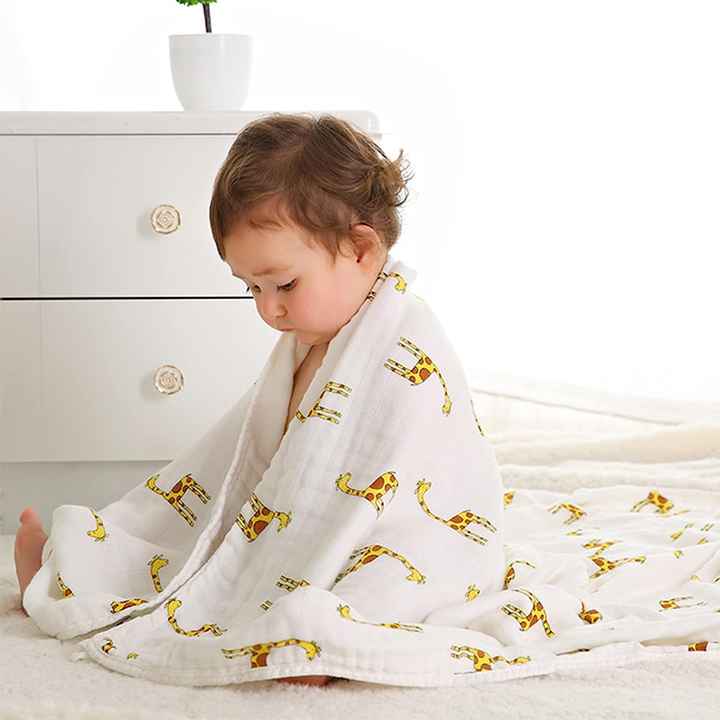 Hot Sale Luxury Baby Muslin Swaddle Blanket