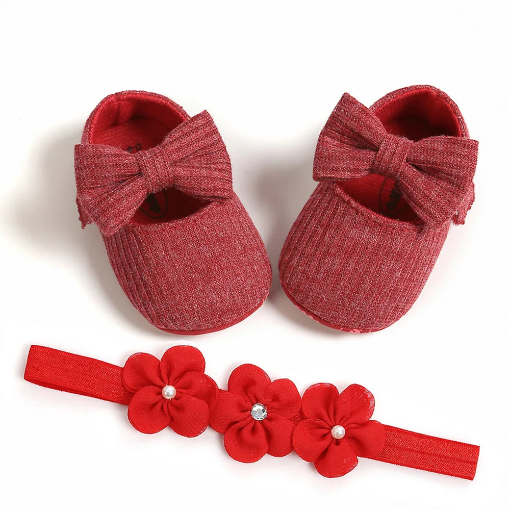 Newborn girls flat shoes