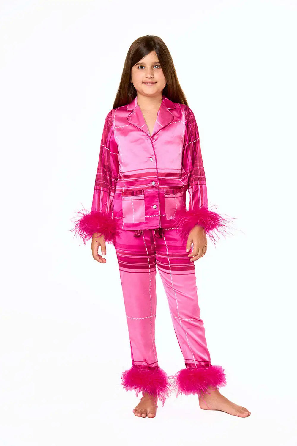 طقم بيجامات كم طويل