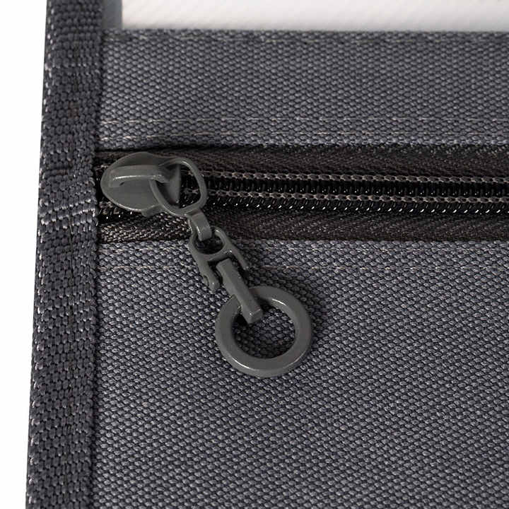 A4 Plastic Letter Size 13 Pocket with Zipper PU Material