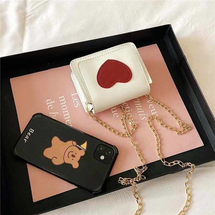 Elegant Red Heart Print Blouse + A-Line Skirts 1-5 Years Girls Valentine's Day Outfits Sets with Glasses Bag